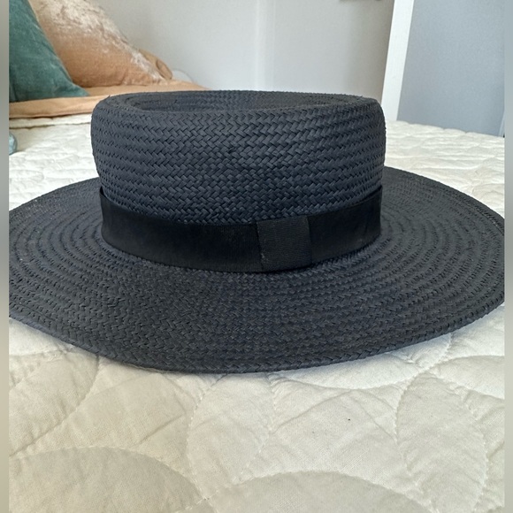 J. Crew straw hat (navy) - Picture 2 of 5